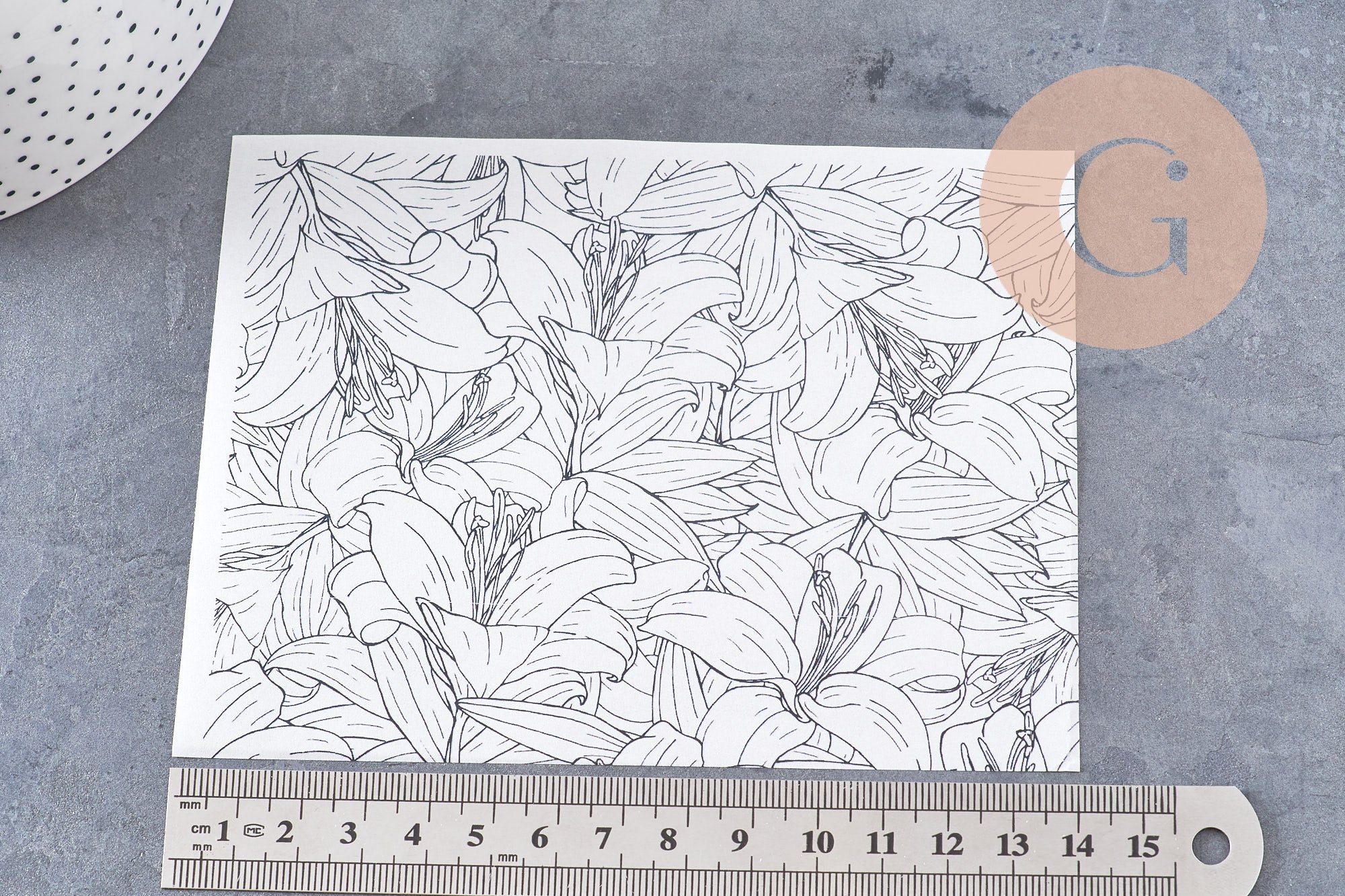 Gingerlily Pâte polymère feuille transfert fleurs tropicales 14x10 cm