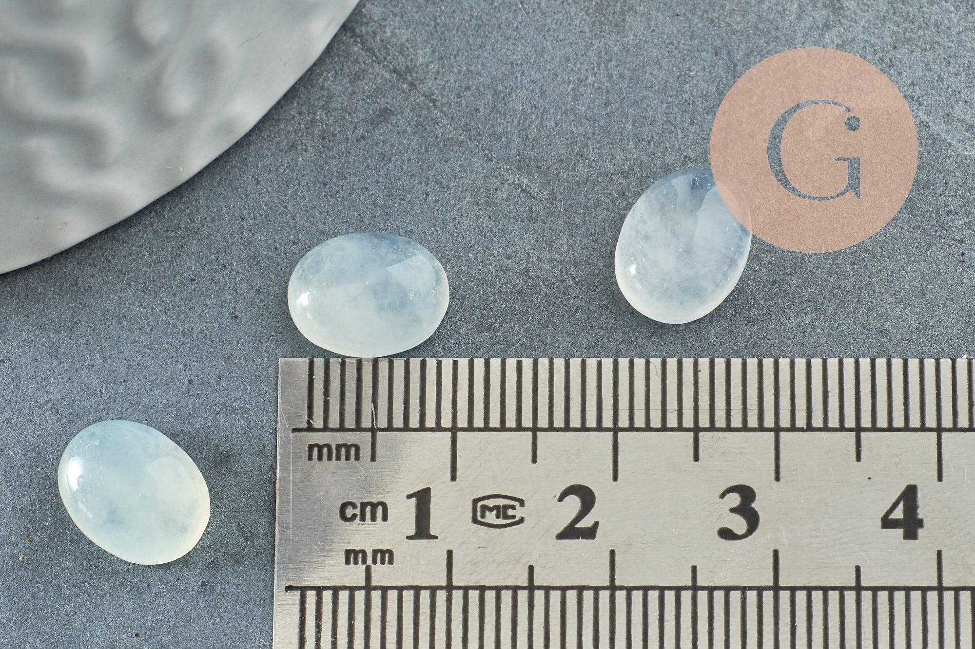Gingerlily G9512 cabochon ovale jade blanc 10x8mm x1