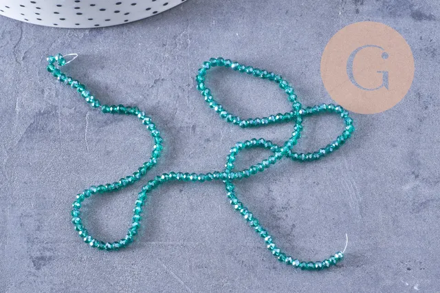Gingerlily Perles abacus G10952 cristal vert 2,7mm fil