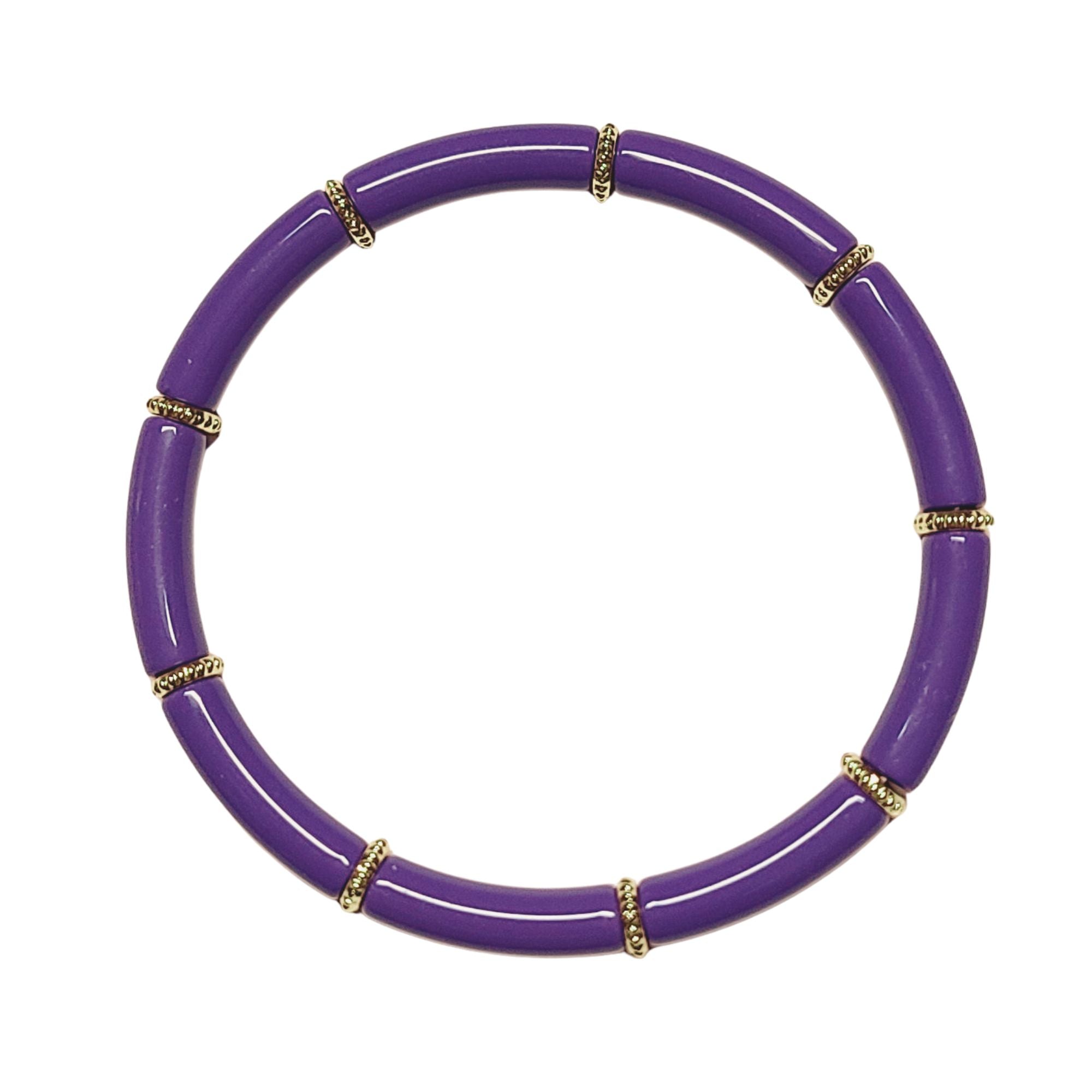 ARTSHOP TINY Tubes 19 tube incurvé violet foncé x10