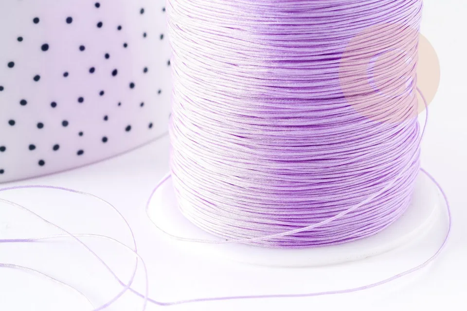 Gingerlily Cordon fil de jade G9342 violet 0,5mm 1m