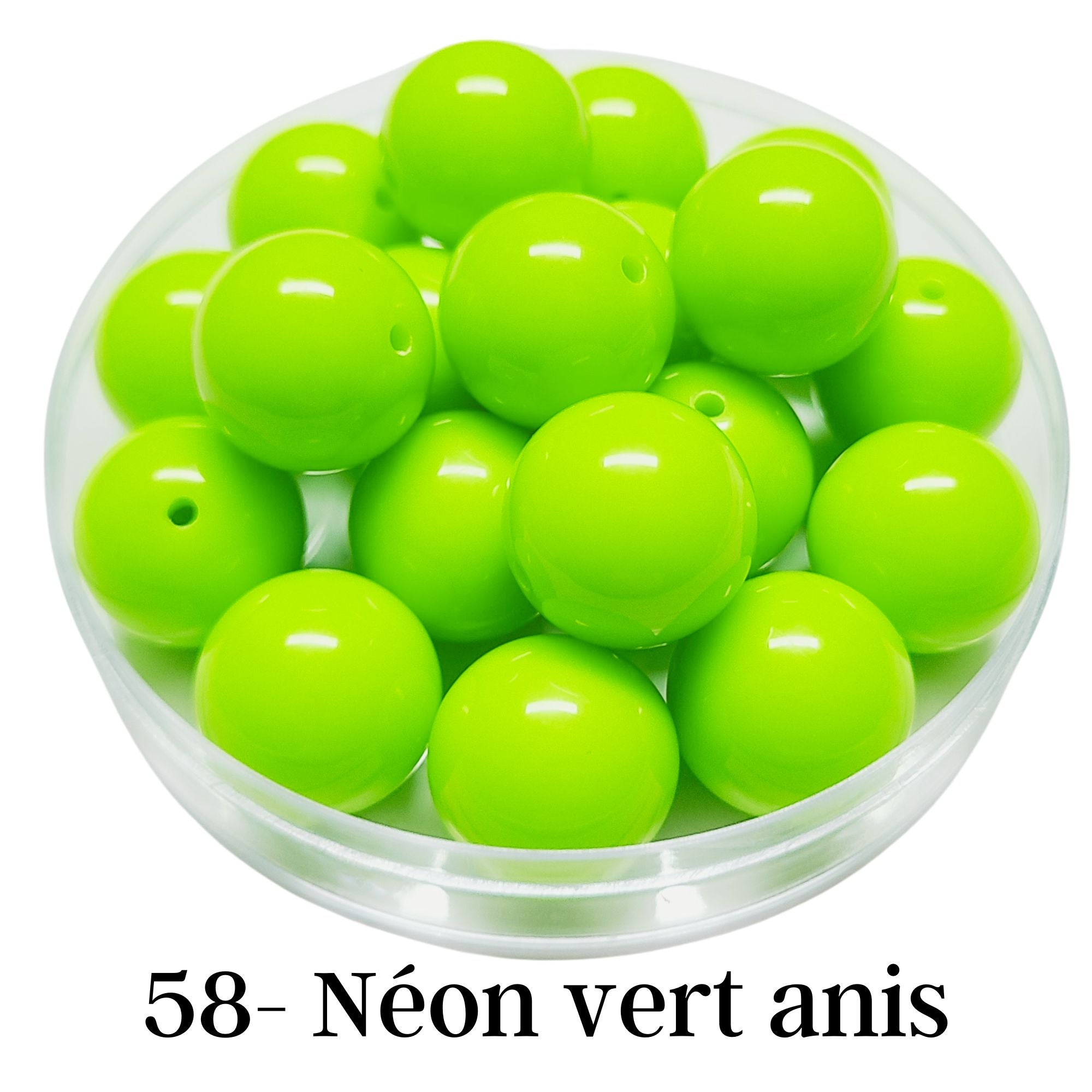 ARTSHOP Boules 58 perle verte néon 20mm x1 boule
