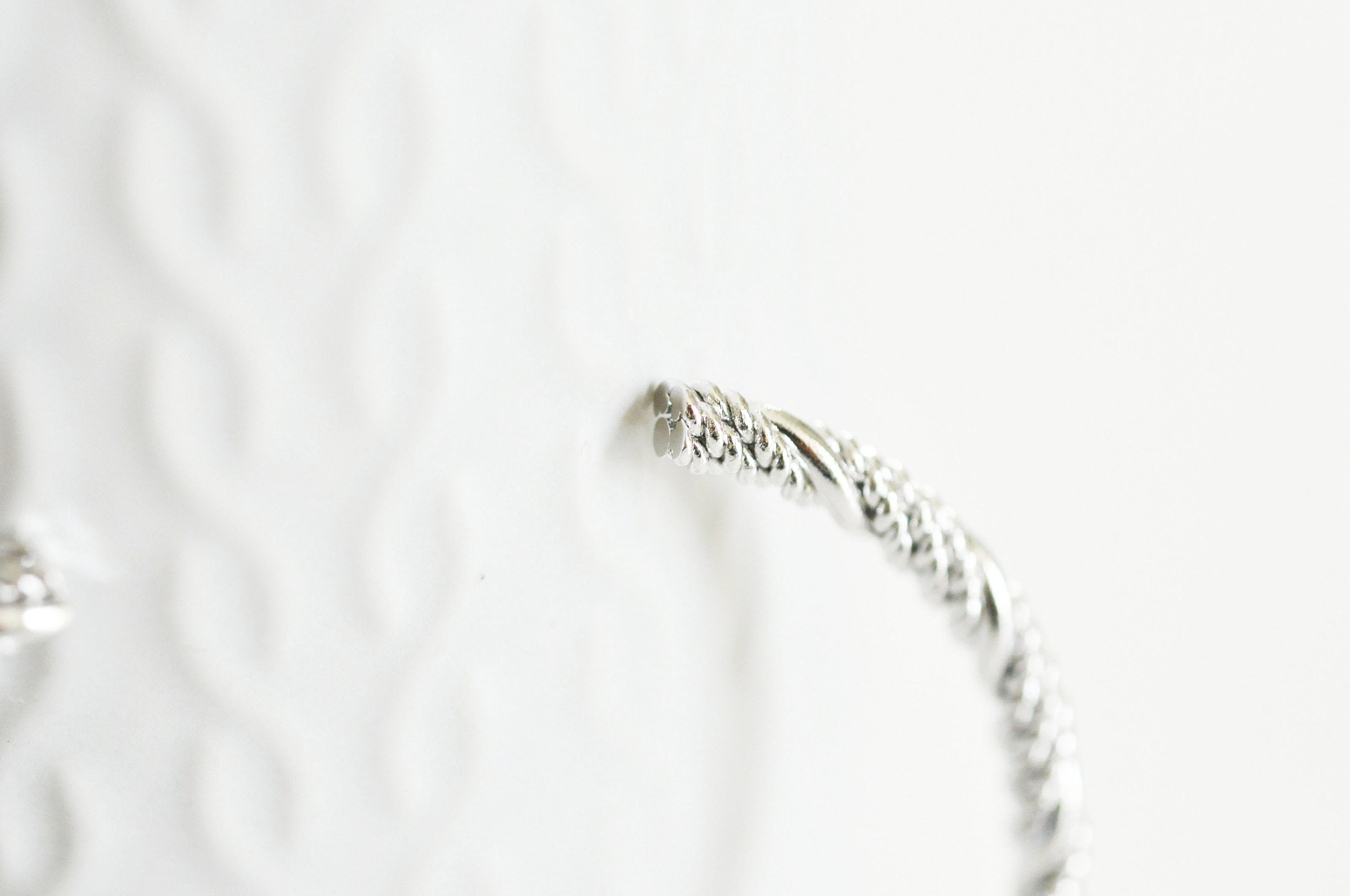 Gingerlily bracelet jonc réglable G2586 or blanc tressé