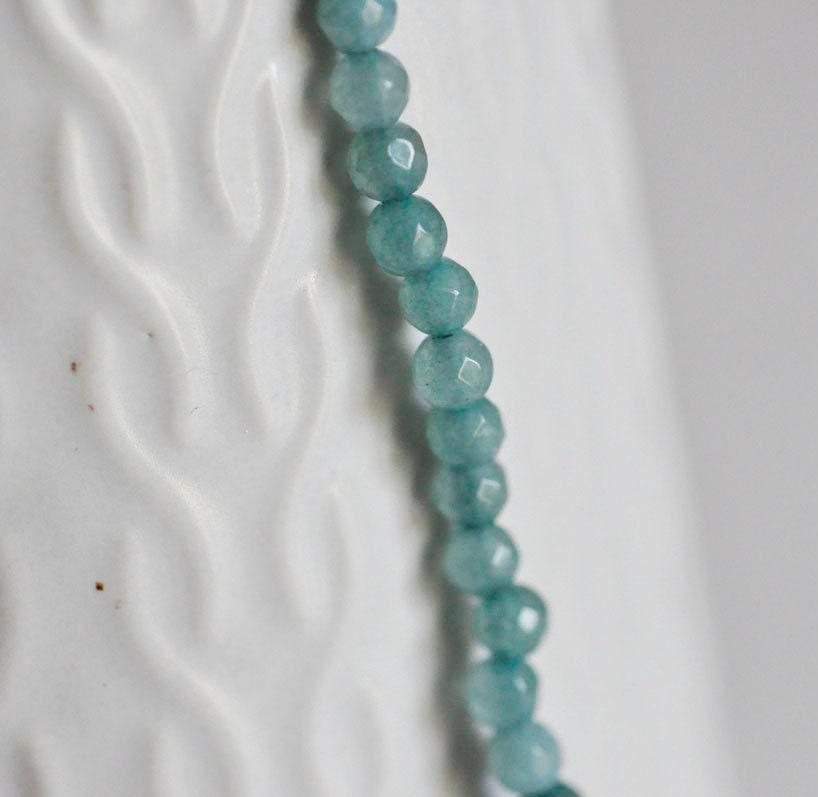 Gingerlily G1454 perle ronde jade vert 4 mm fil 90 perles