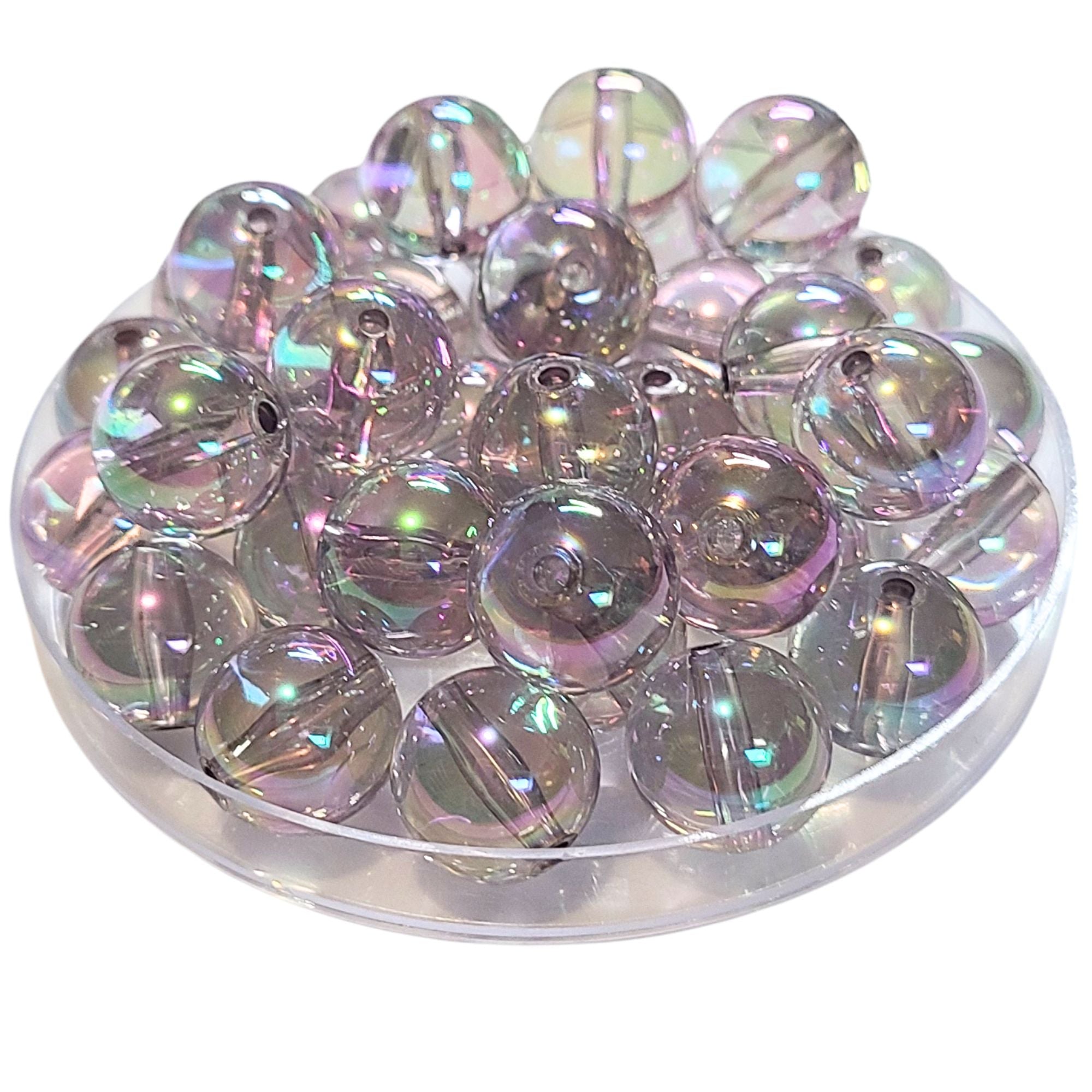 ARTSHOP Boules 16MM 327 Gris Pétrole perles acryliques x15 unies