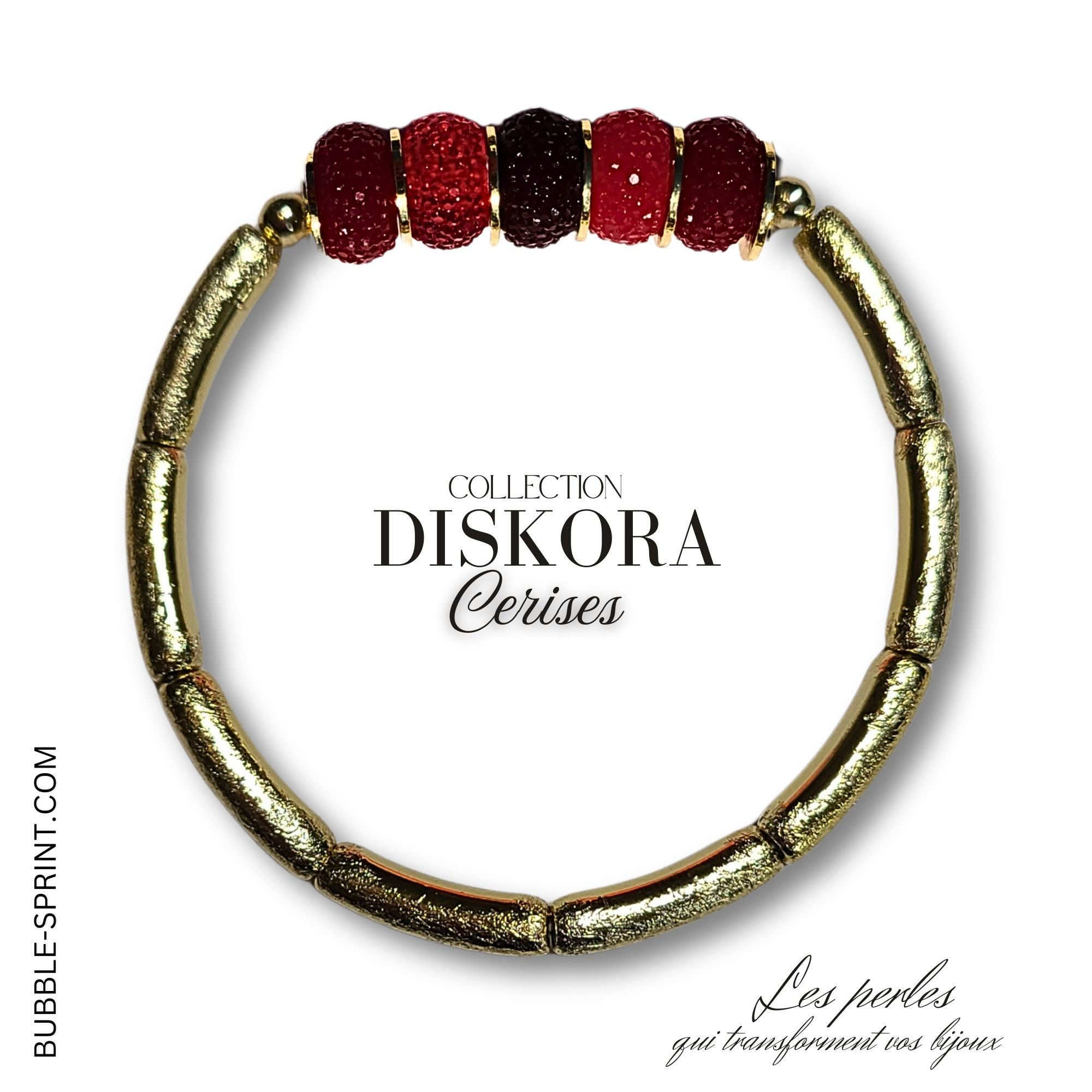 ARTSHOP Diskora kit bracelet Cerises prêt à porter