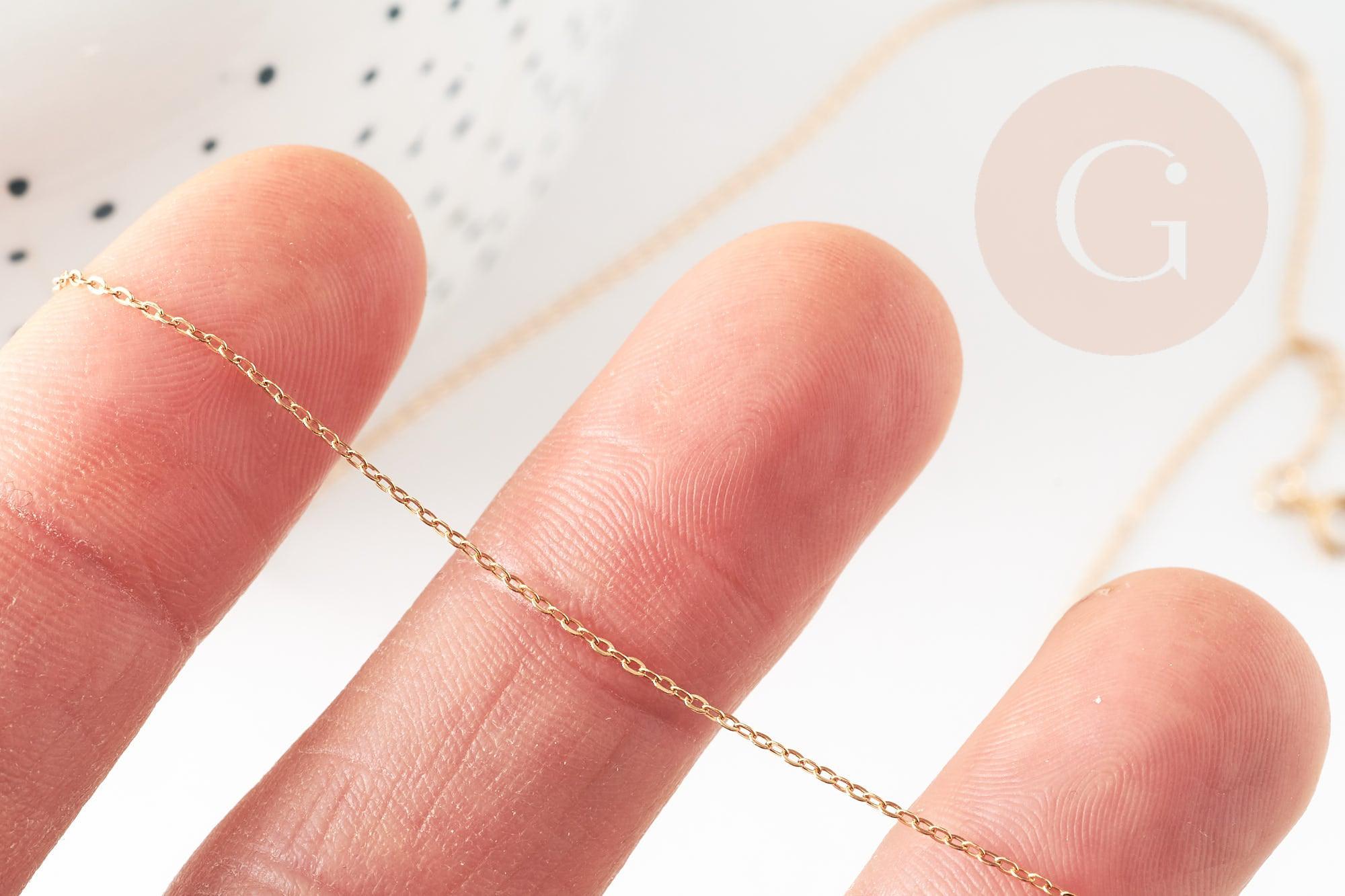 Gingerlily Perles chaîne fine gold-filled 14K 45cm x1