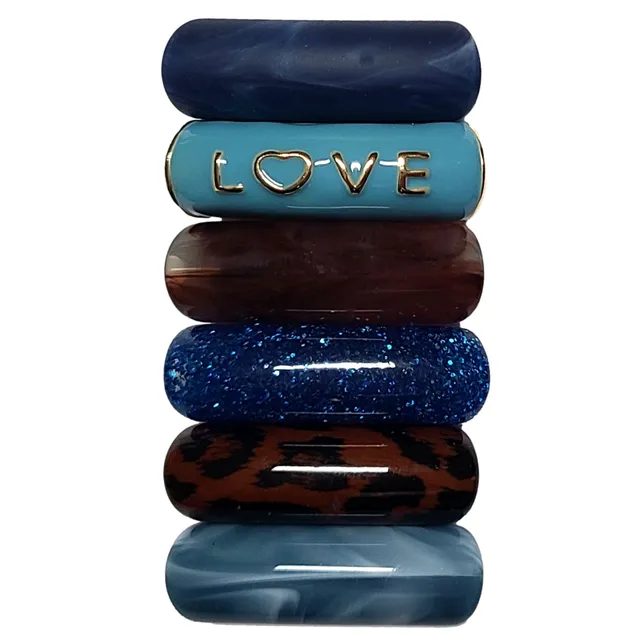 ARTSHOP Camaieux lot 6 tubes incurvés LOVE 12 mm