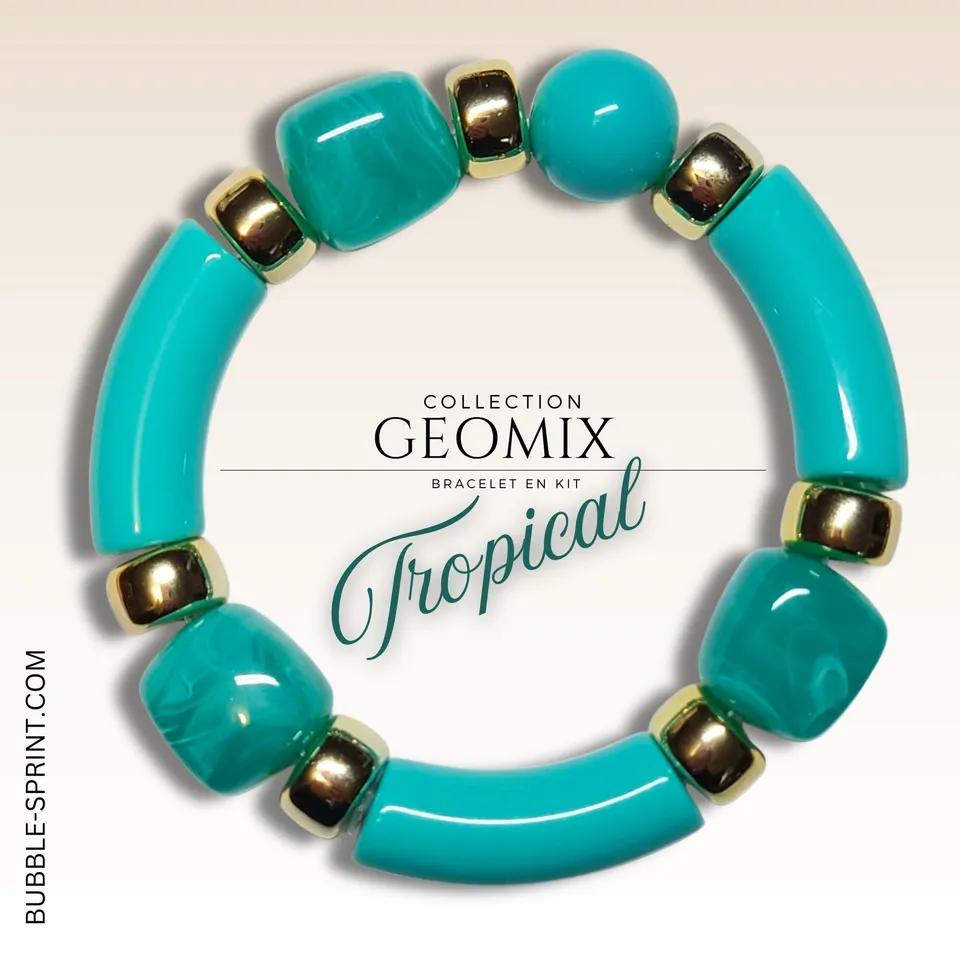 ARTSHOP Geomix kit bracelet Tropical à faire soi-même