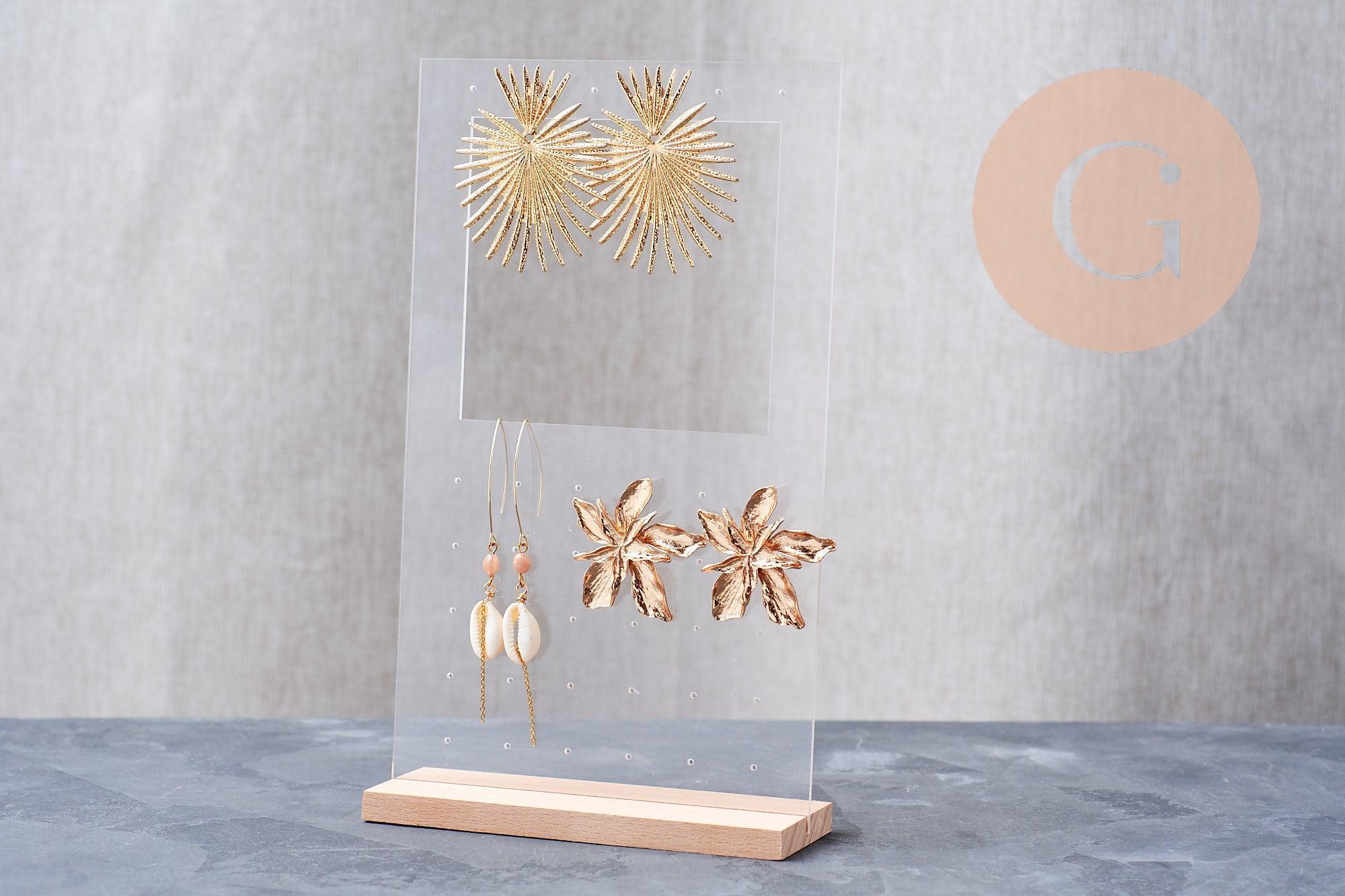 Gingerlily Bois G10104 présentoir boucles plexiglas 25cm x1