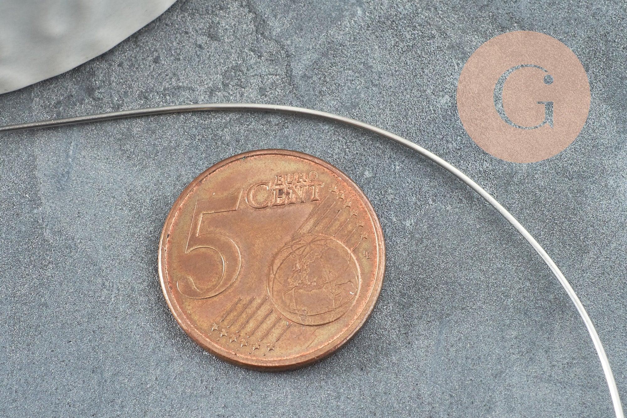 Gingerlily Cordons DIY Fil Acier Inoxydable Argenté 0.7mm 1m