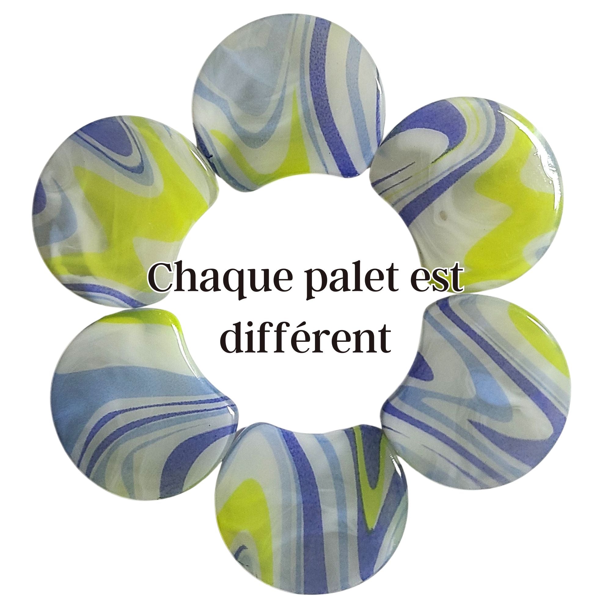ARTSHOP Palets LUNE MOON 1011 Palet incurvé ondulé x6