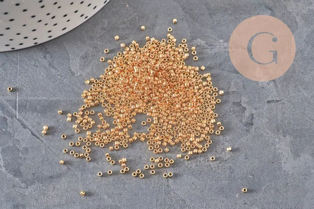 Gingerlily Miyuki Delica 11/0 DB0034 plaqué or 24ct 5g G11296