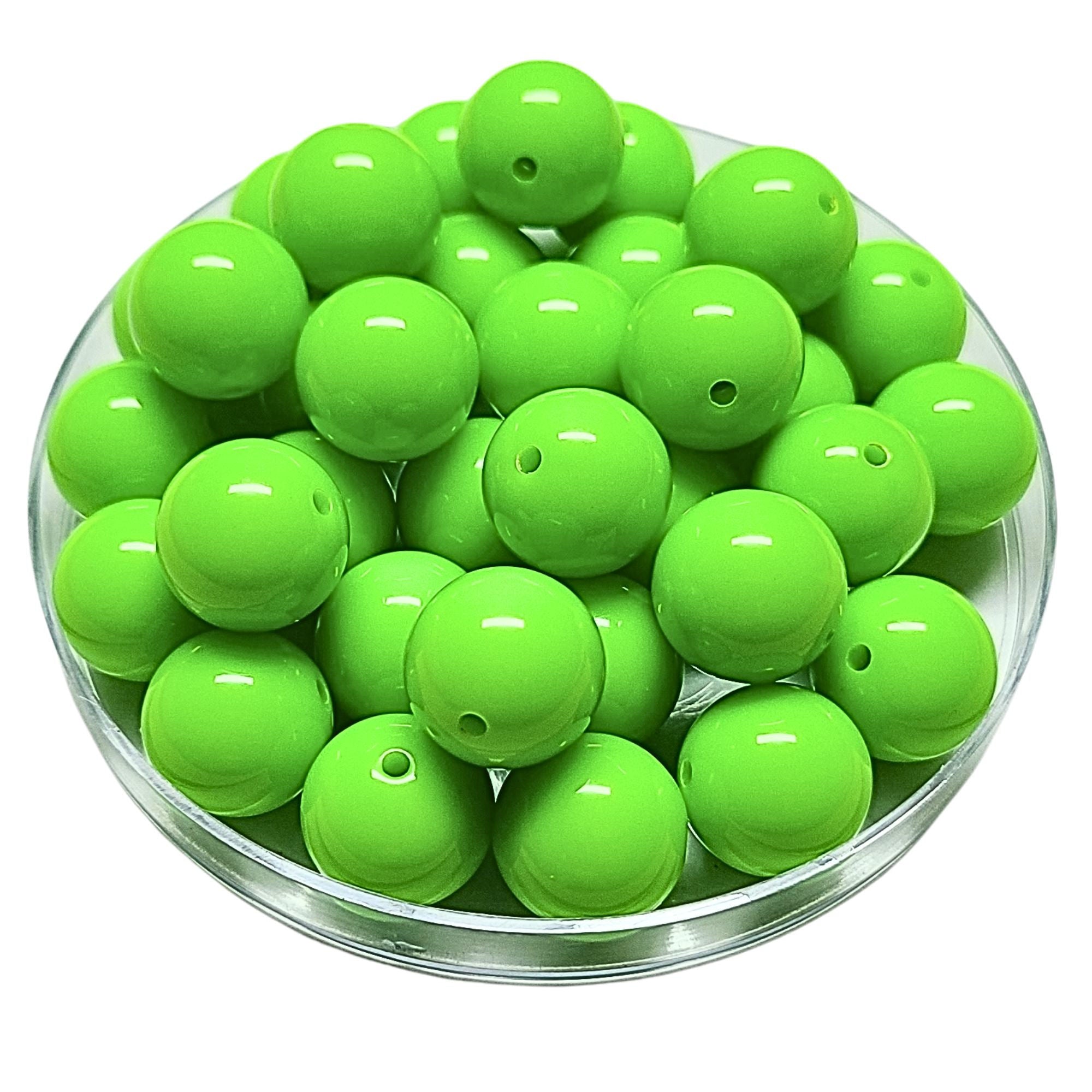 ARTSHOP 191 Boules Acryliques Néon Vert Anis 16MM x1