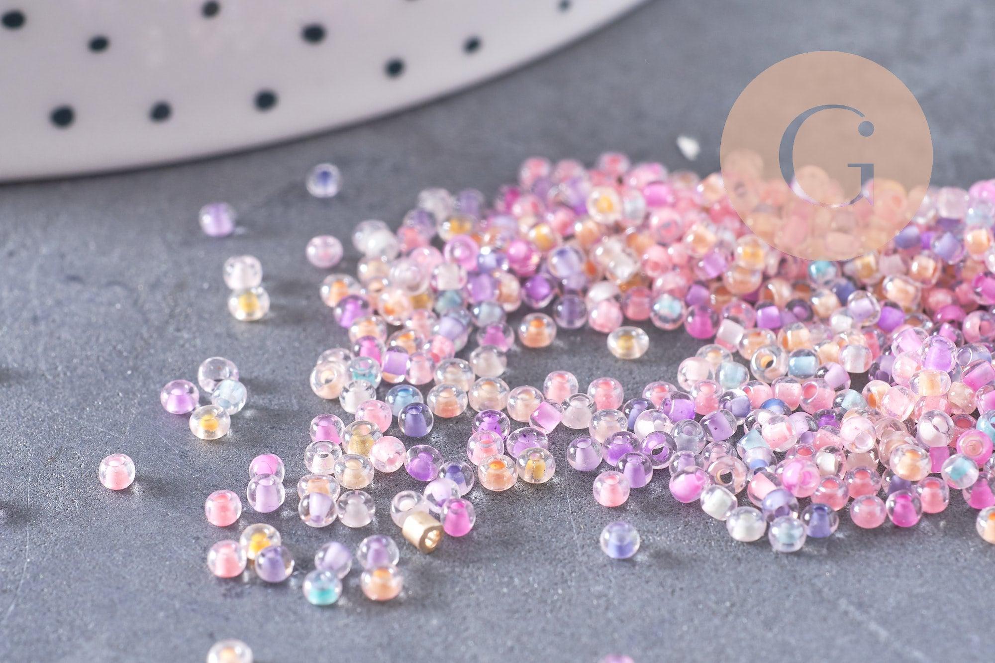 Gingerlily Perles rocaille G10398 pastel 2mm verre x10gr