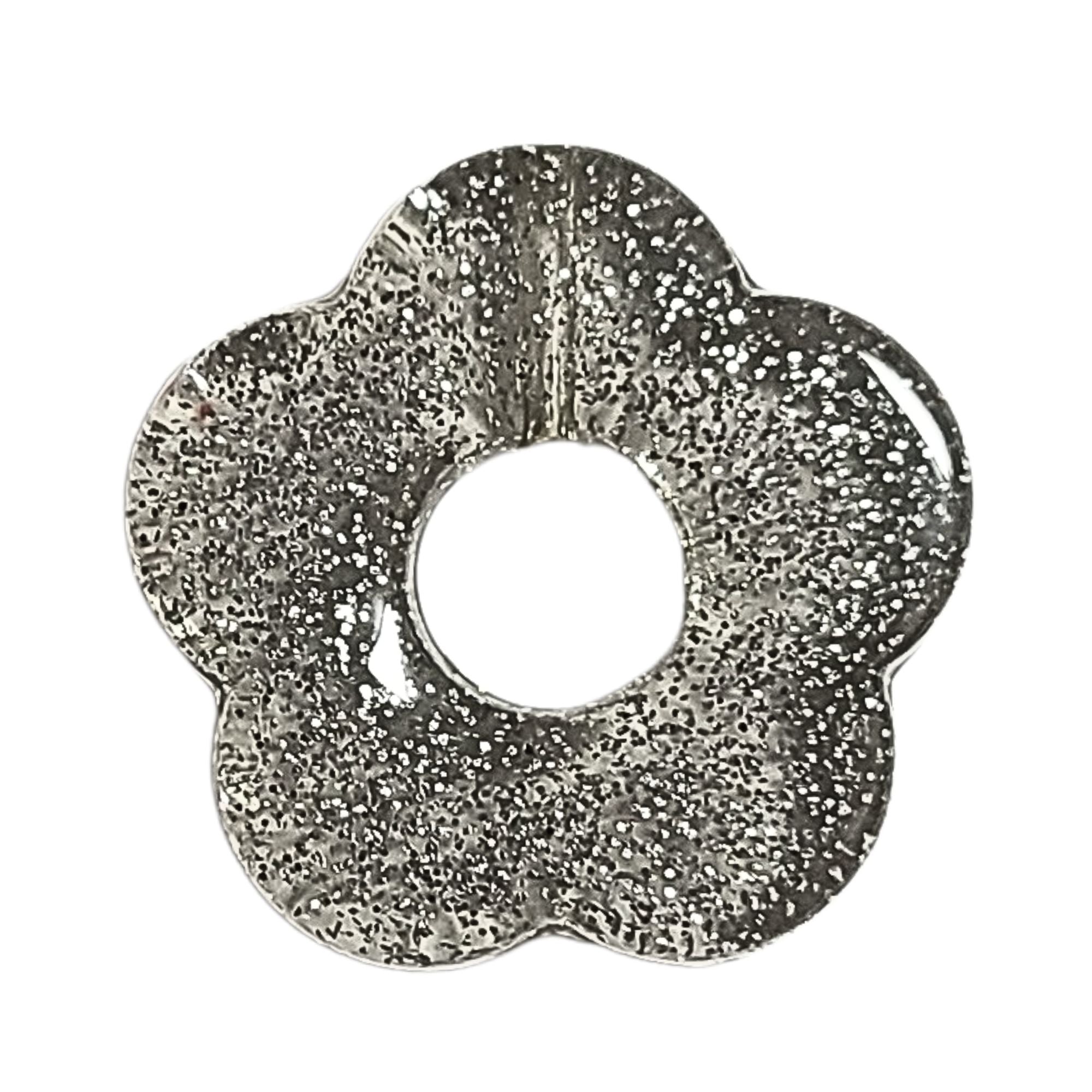 ARTSHOP Flower power 83 fleur capucine glitter argent x1