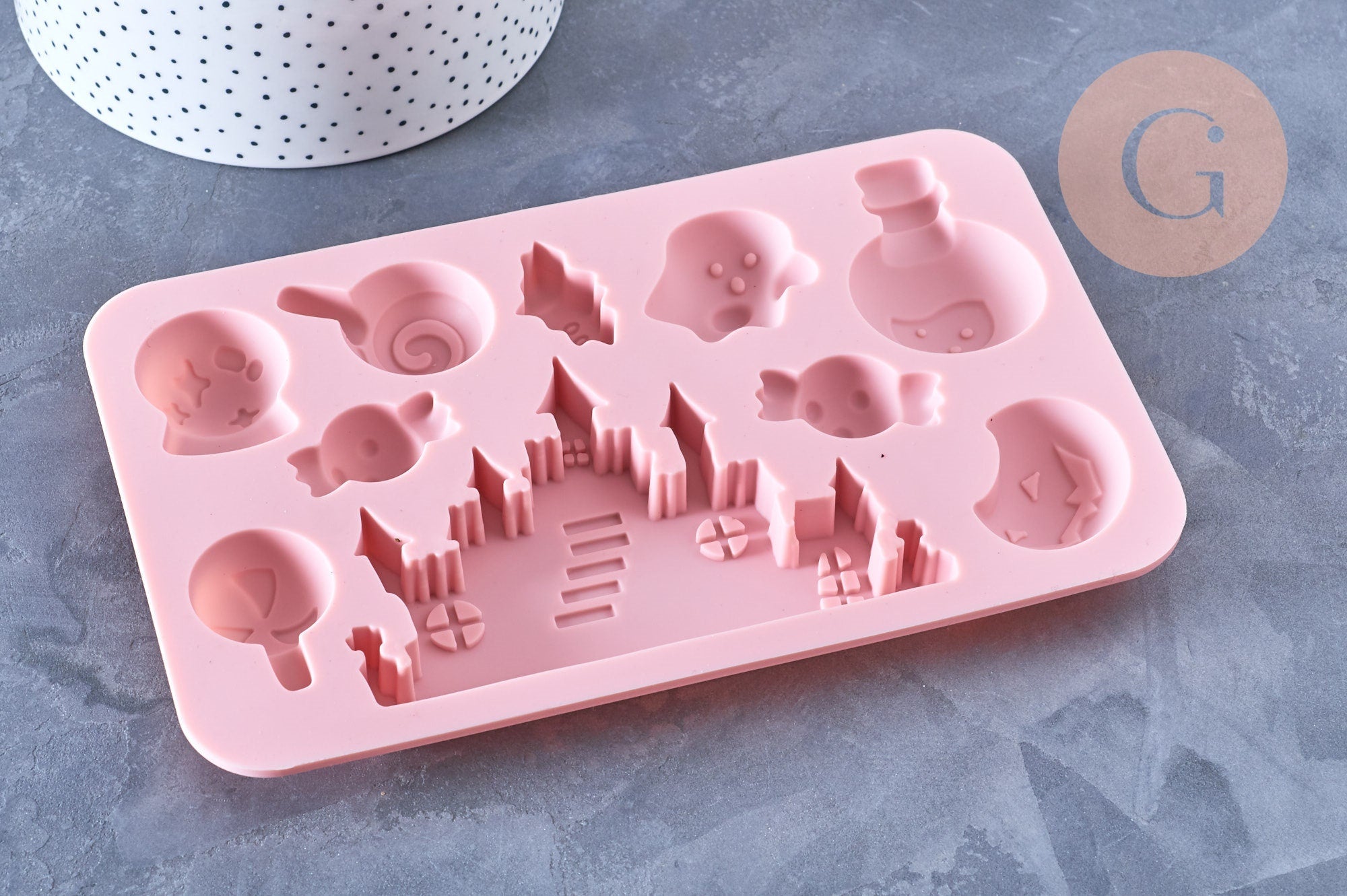 Gingerlily Moule silicone halloween rose G5662 x1