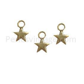 Gingerlily Perles G0065 breloque étoile bronze 10mm x50