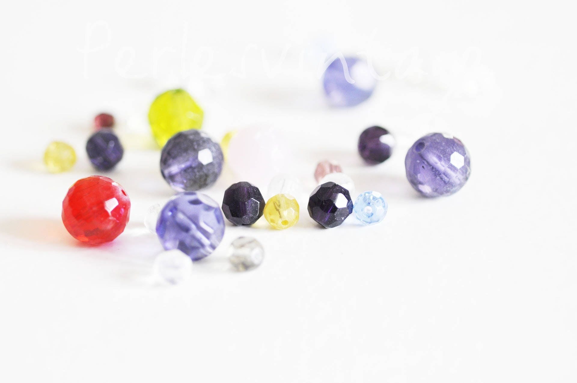 Gingerlily perles verre rondes multicolores 10 g