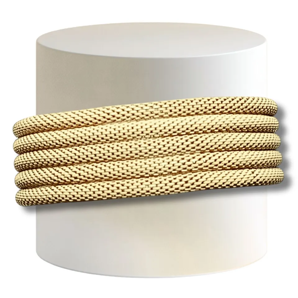 ARTSHOP Cotte de Mailles 22 bracelet élastique nude mat