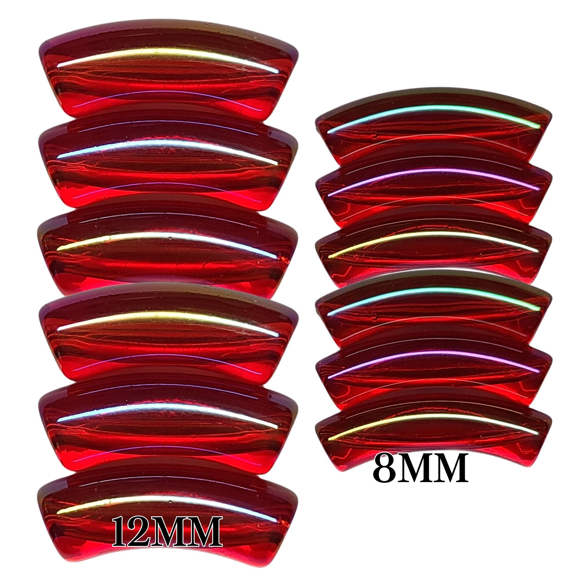 ARTSHOP Tubes 8MM 386 tube incurvé cerise AB 8mm x6