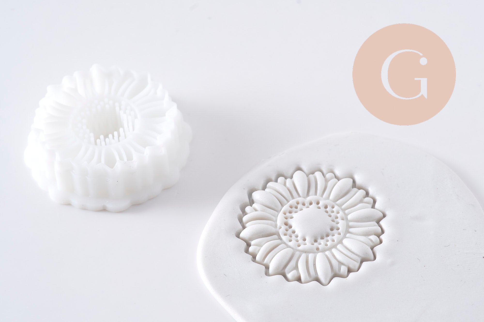 Gingerlily Pâte emporte-pièce tournesol rond 30mm x1