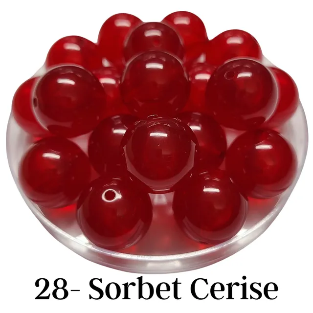 ARTSHOP Boules 20MM 28 Sorbet Cerise brillante x10