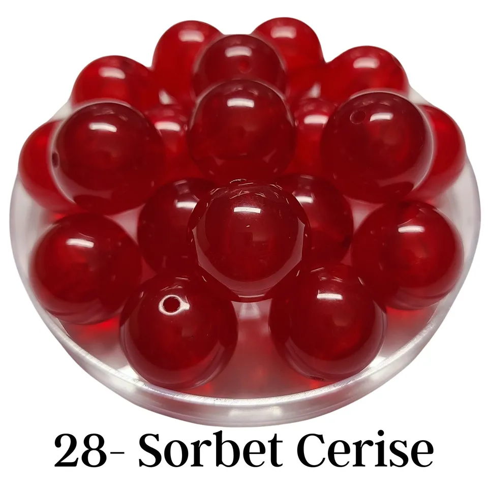 ARTSHOP Boules 20MM 28 Sorbet Cerise brillante x10