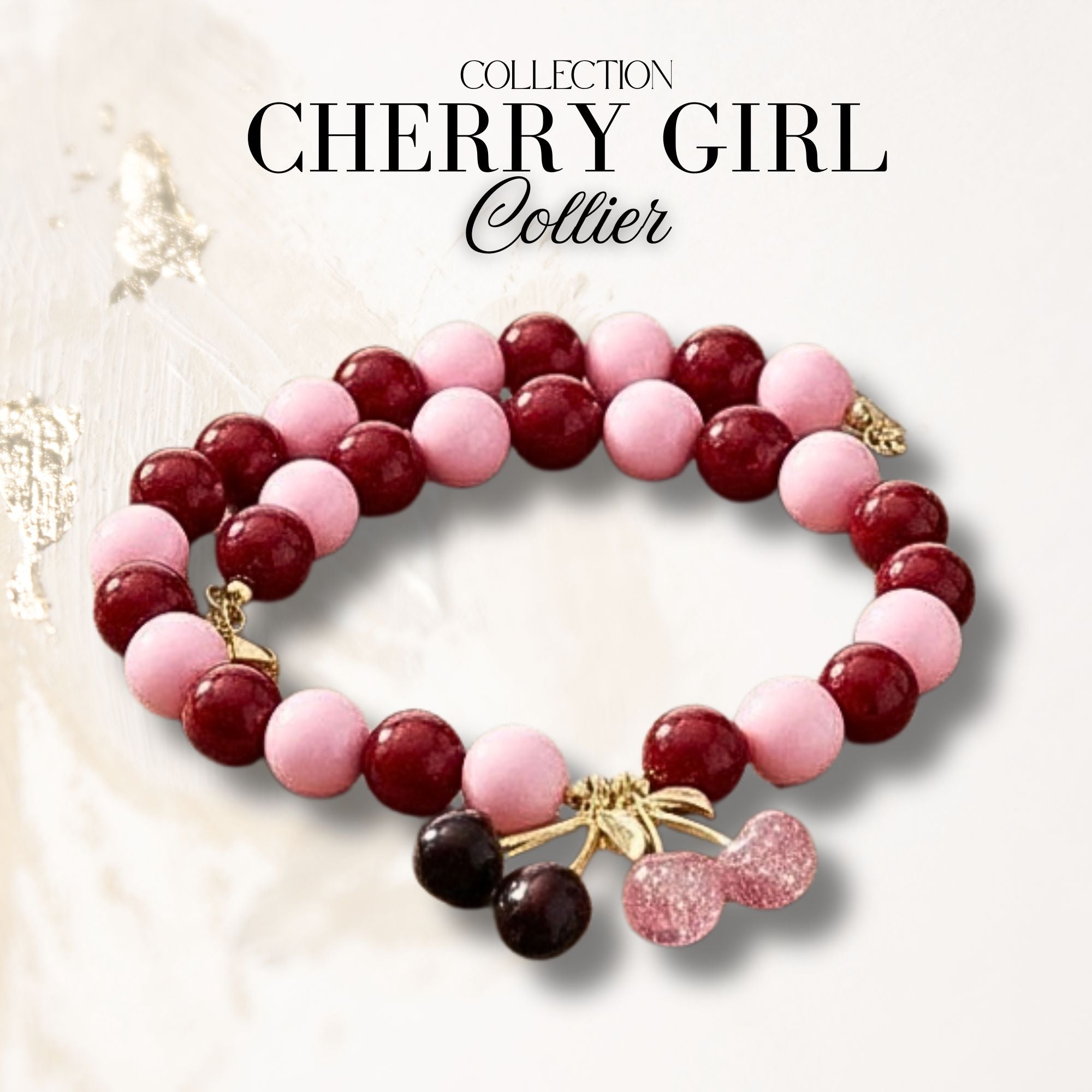 ARTSHOP Cherry Girl Rose collier perles kit à faire 48CM