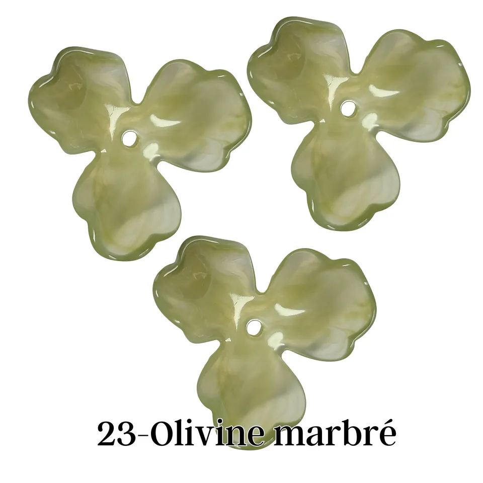 ARTSHOP Flower power 23 fleur orchidée Olivine 20mm x1