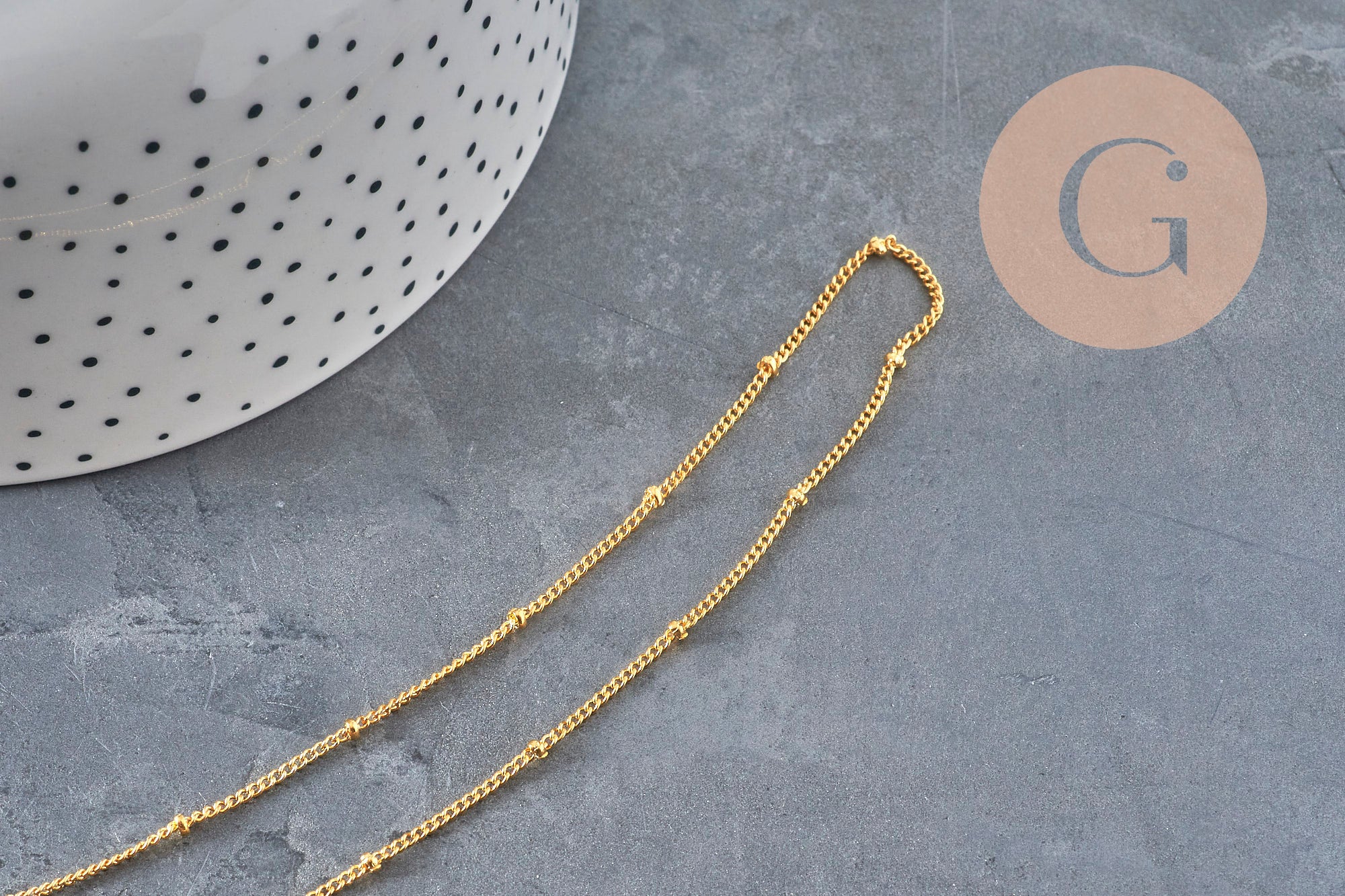 Gingerlily Chaînes G11228 collier satellite doré 81,5 cm x1
