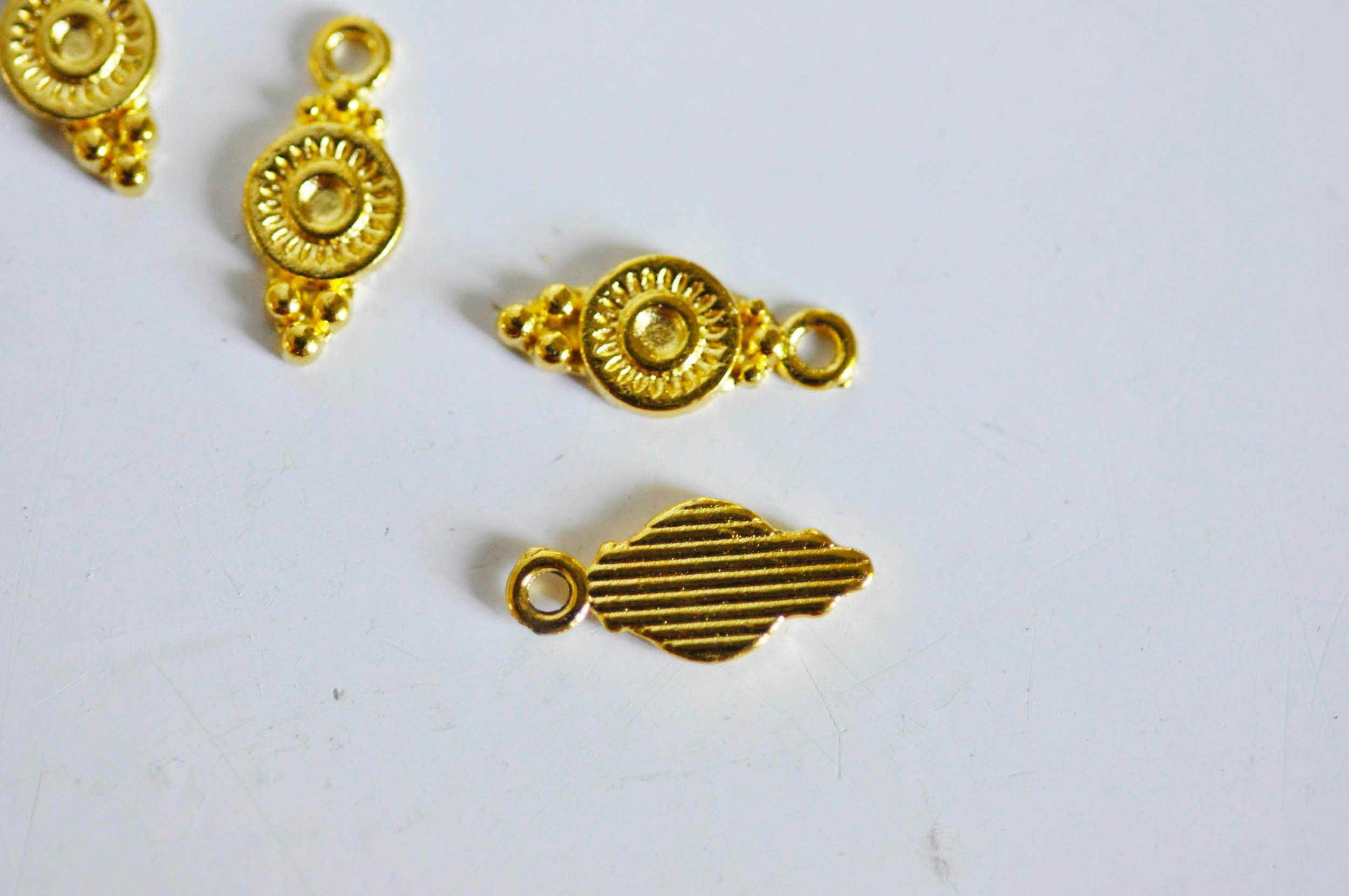 Gingerlily Connecteurs ronds laiton doré 16mm x10 G642