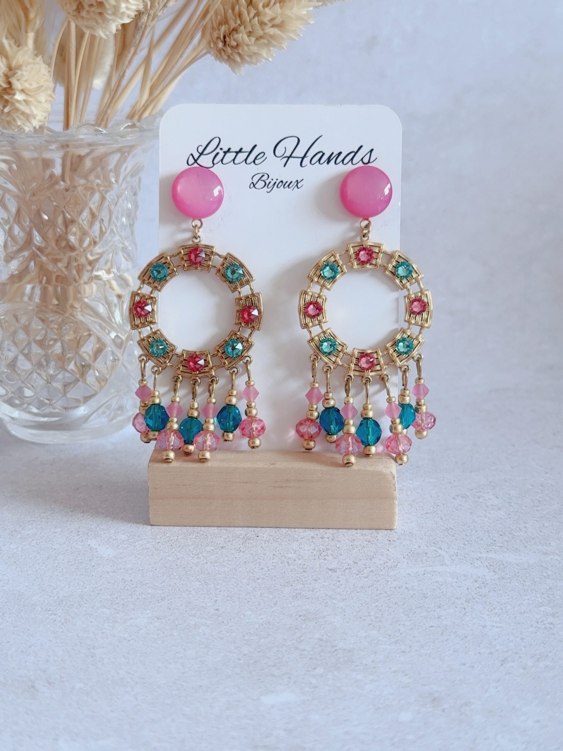 Little Hands Bijoux Calypso boucles d'oreilles Bubble Lagoon bleu