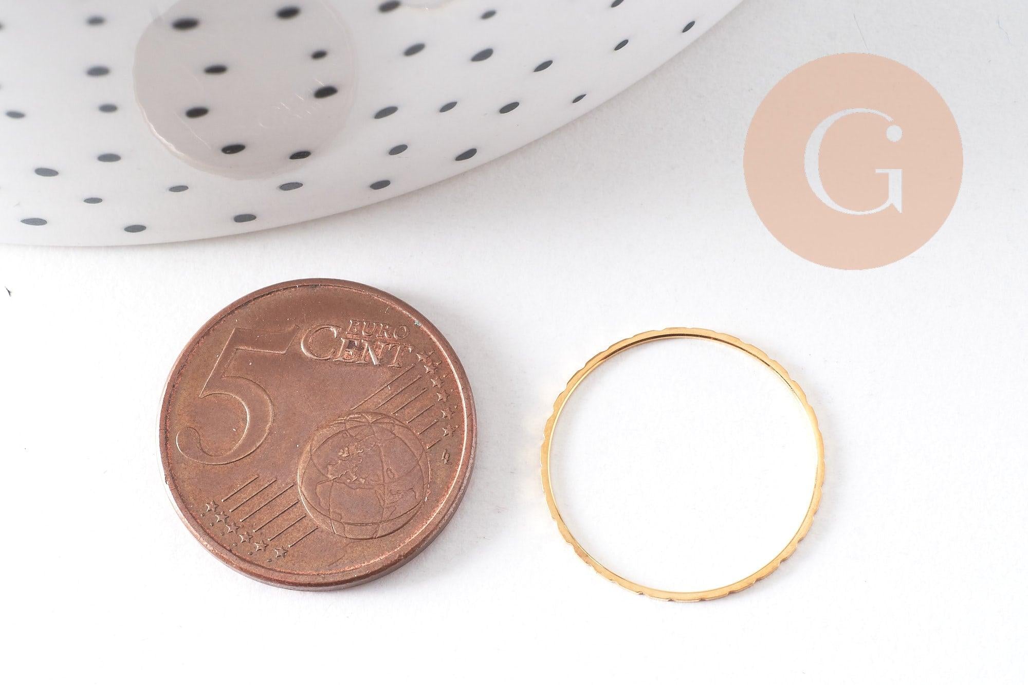 Gingerlily Accessoires G10499 bague fine dorée 1mm taille 7
