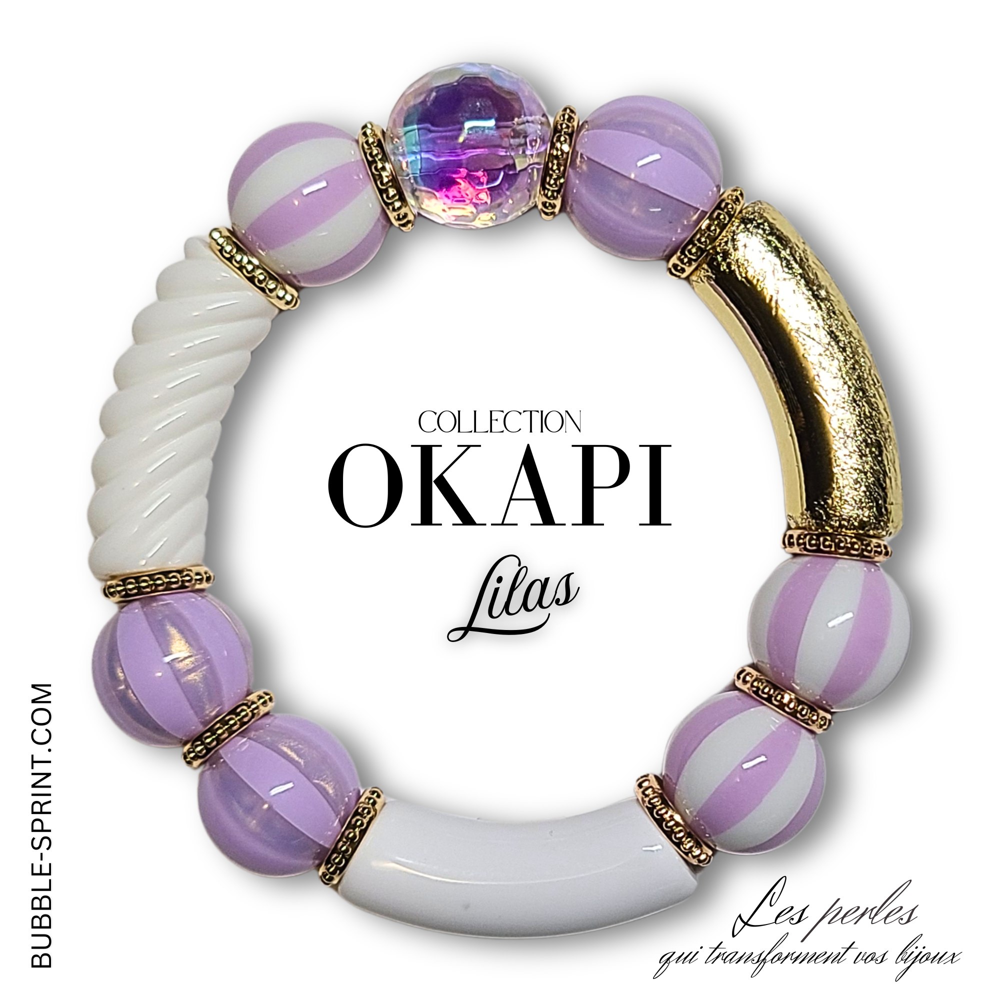 ARTSHOP Bijoux en KITS Okapi kit bracelet Lilas