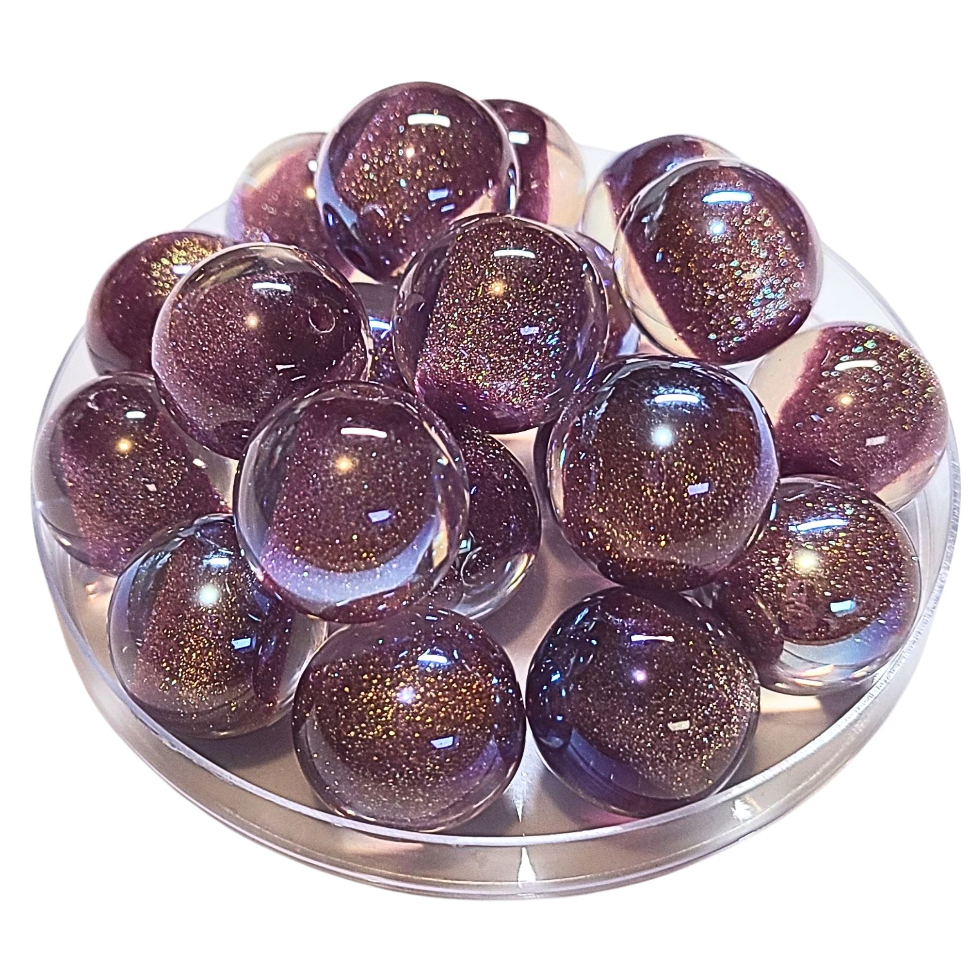 ARTSHOP Boules Glitters 279 boule prune AB 20mm x1