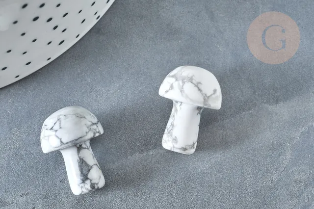 Gingerlily Pierres G7510 champignon massage howlite 21mm x1
