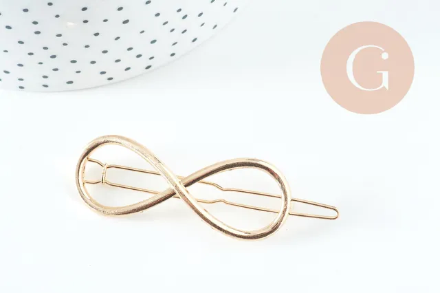Gingerlily G10746 support barrette infini doré 65x21mm x1