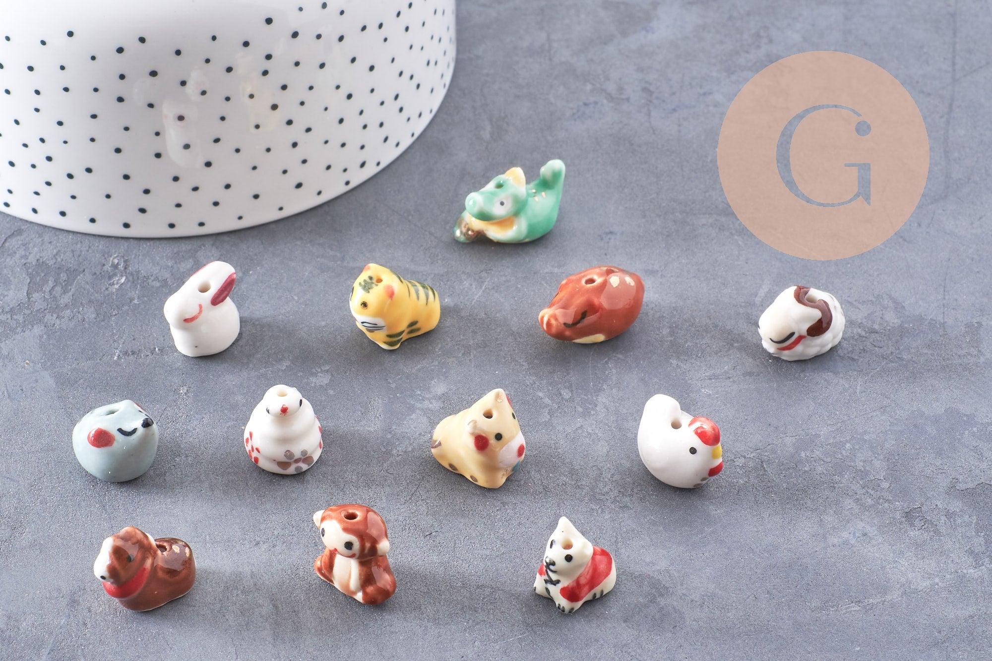 Gingerlily Perles G10243 perle porcelaine animal x1