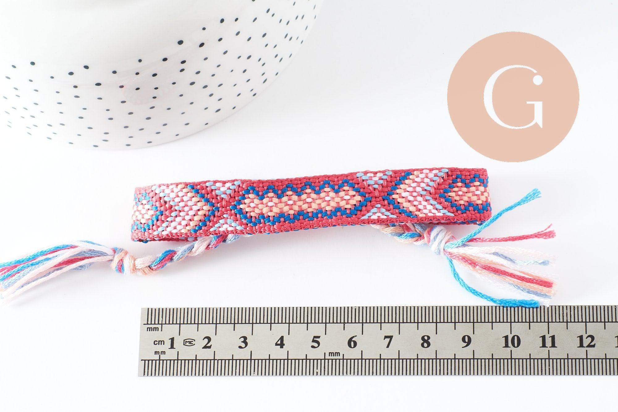 Gingerlily Accessoires Bracelet G9562 brésilien rose turquoise 15mm
