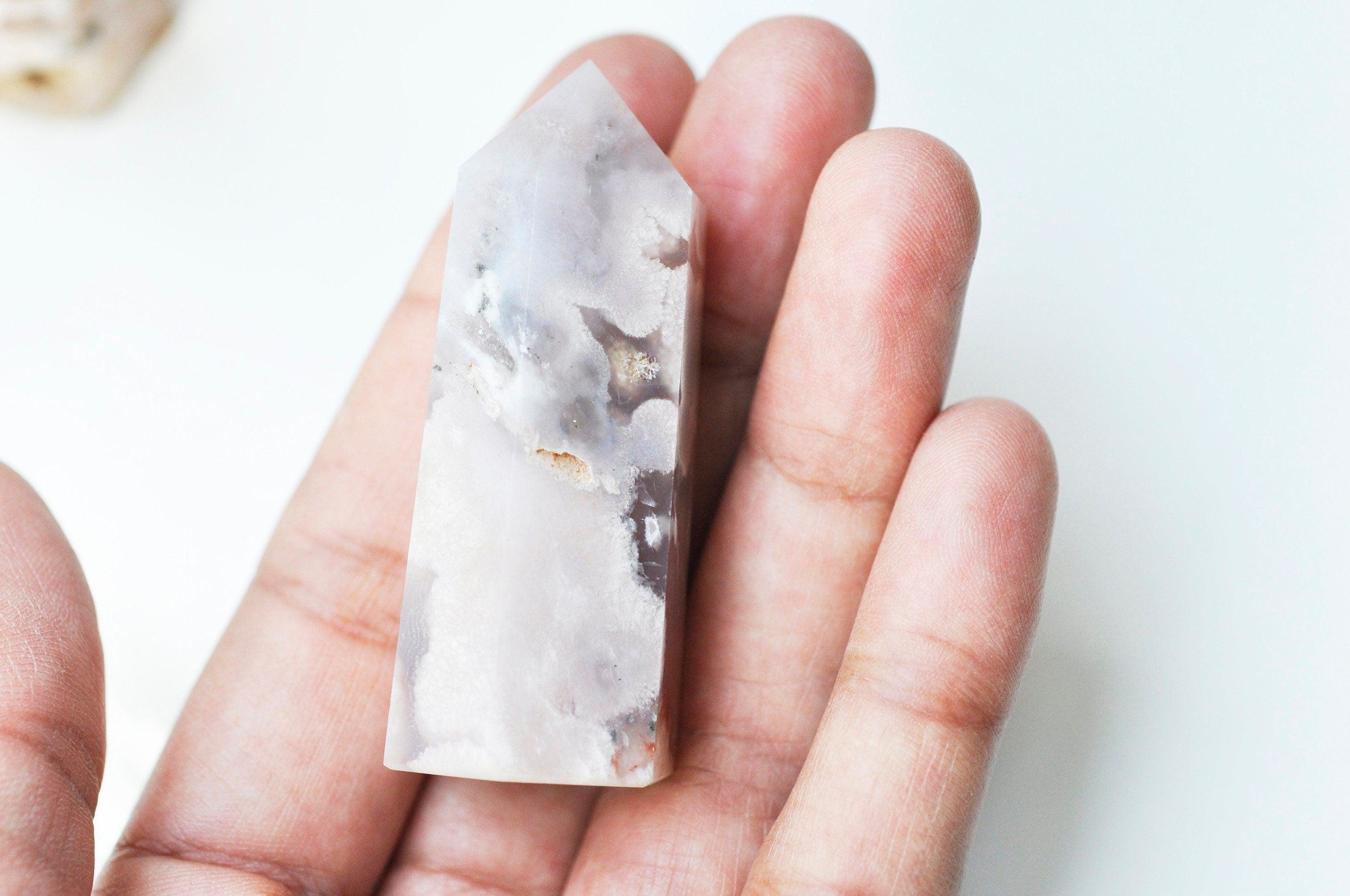 Gingerlily Perles G4866 pointe agate fleur naturelle la pièce