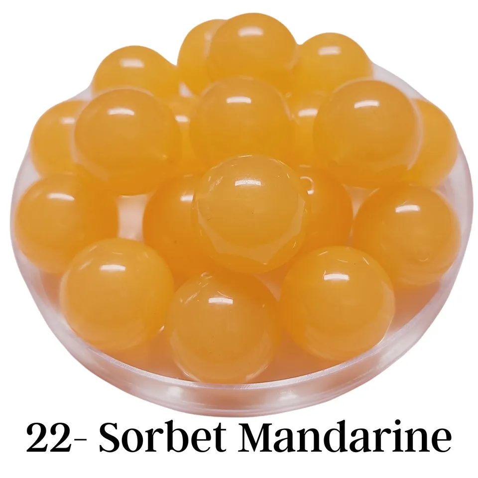 ARTSHOP Boules 20MM 22 boule acrylique sorbet mandarine x1