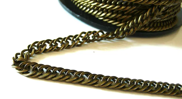 Gingerlily G1929 grosse chaîne bronze 1 m maille 6mm