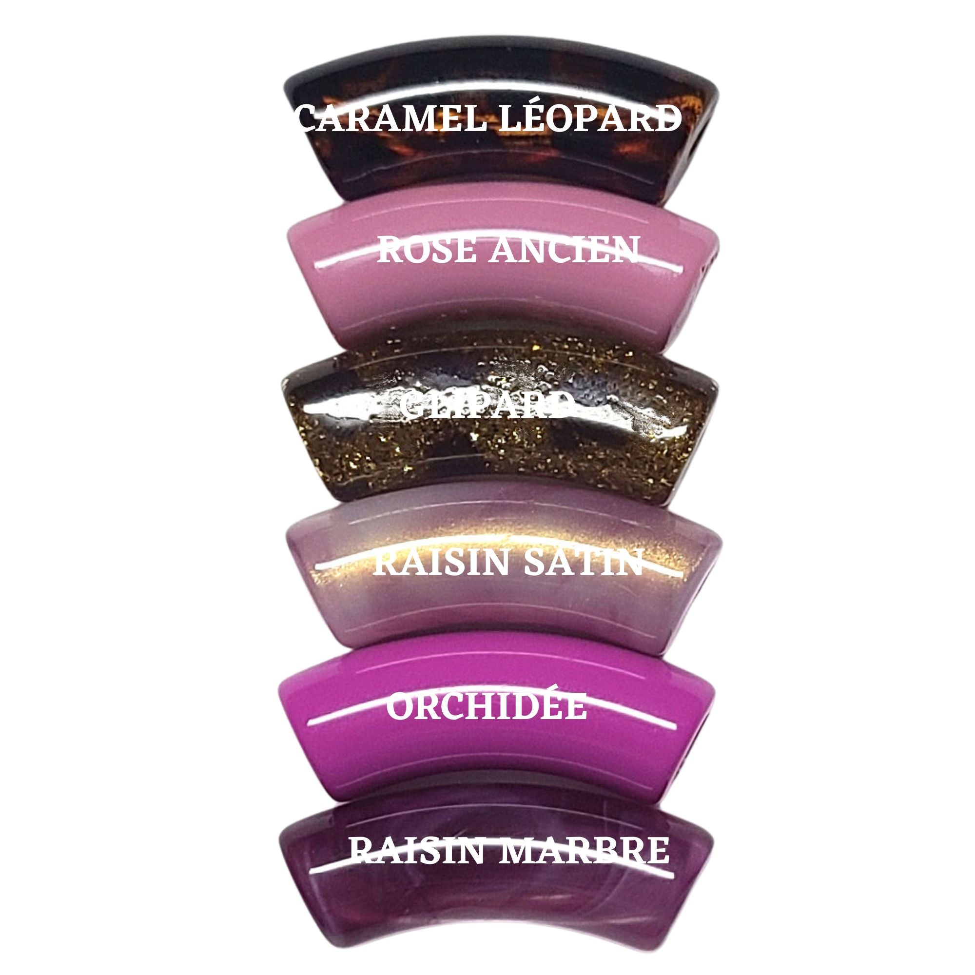 ARTSHOP Camaïeux 187 lot 6 tubes incurvés violet 12mm